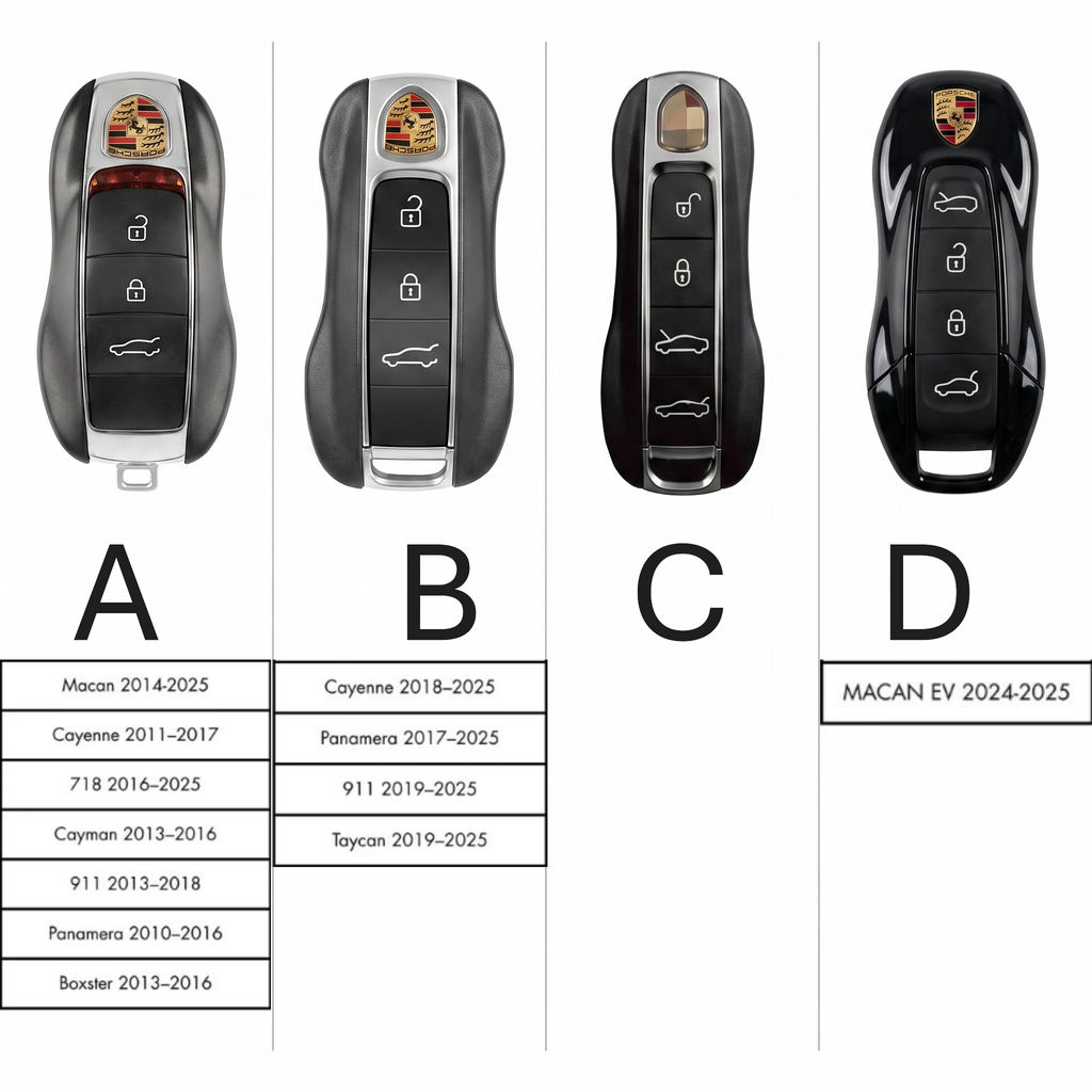 Husa cheie auto Porsche din Piele Ecologica