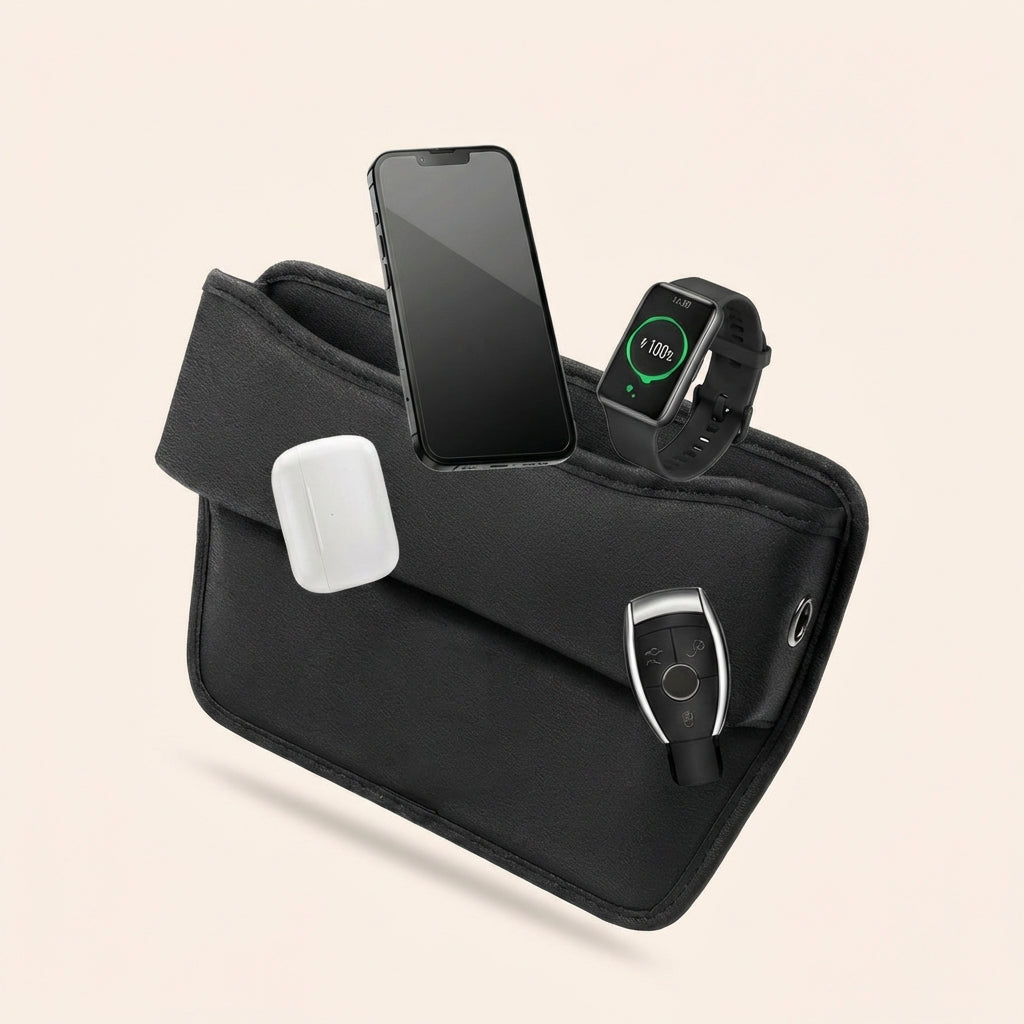 Set 2 cutii de depozitare laterală pentru consola auto