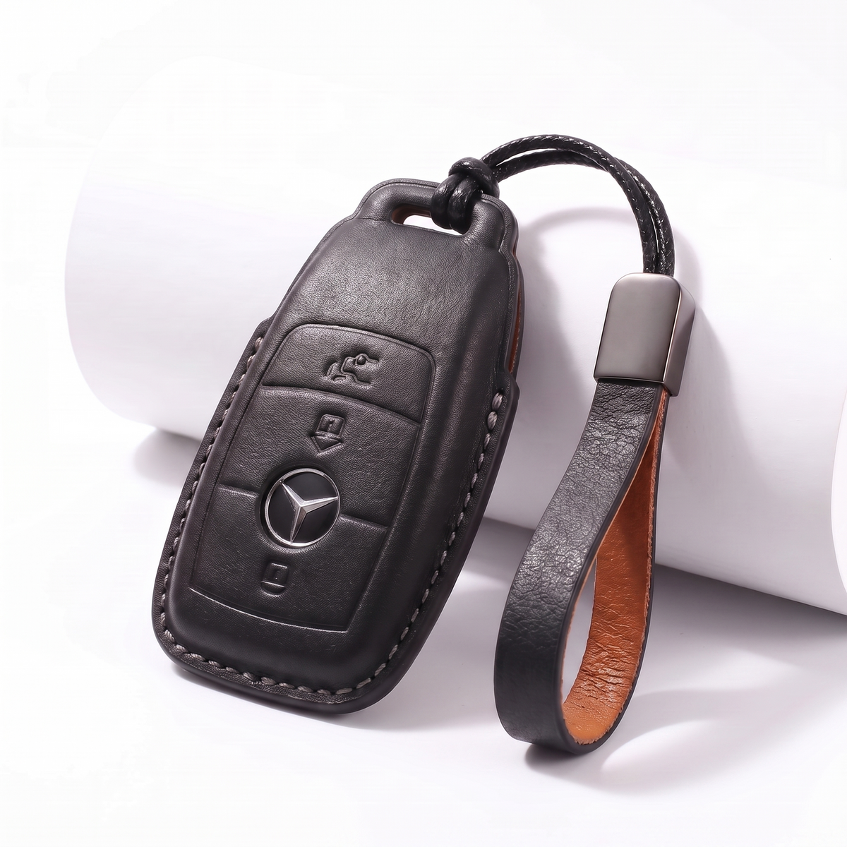 Husa cheie auto Mercedes 2 din Piele Ecologica